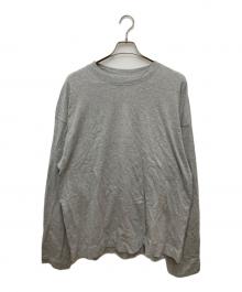 DRIES VAN NOTEN（ドリスヴァンノッテン）の古着「HEGLANDオーバーサイズロングスリーブTシャツ」｜グレー