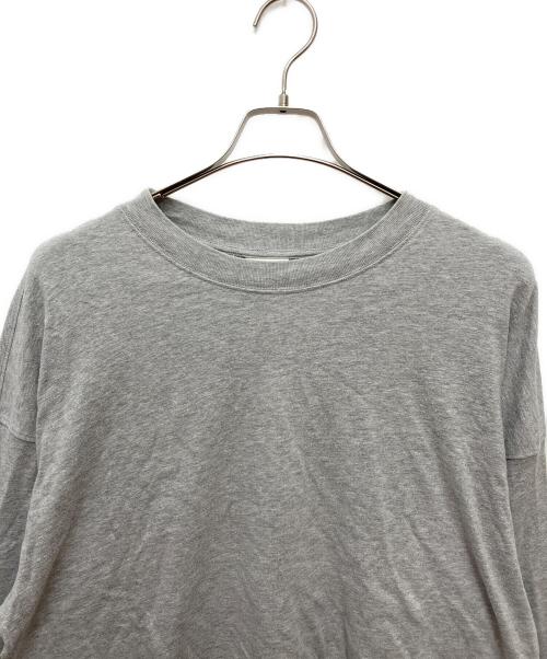 DRIES VAN NOTEN（ドリスヴァンノッテン）DRIES VAN NOTEN (ドリスヴァンノッテン) HEGLANDオーバーサイズロングスリーブTシャツ グレー サイズ:Sの古着・服飾アイテム