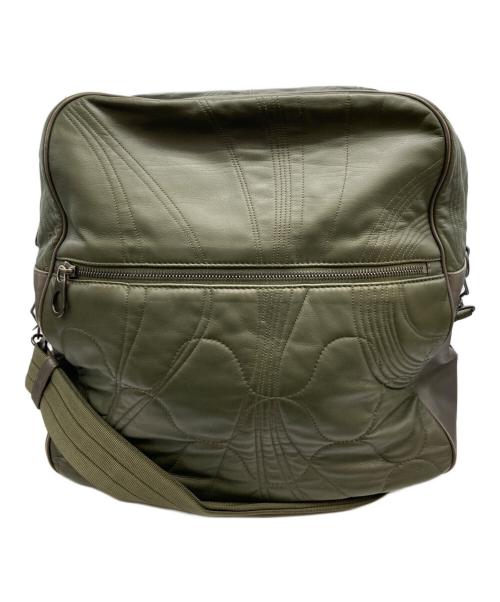 BOTTEGA VENETA（ボッテガベネタ）BOTTEGA VENETA (ボッテガベネタ) レザーショルダーバッグ オリーブの古着・服飾アイテム