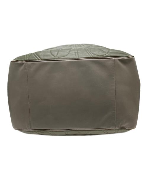 BOTTEGA VENETA（ボッテガベネタ）BOTTEGA VENETA (ボッテガベネタ) レザーショルダーバッグ オリーブの古着・服飾アイテム