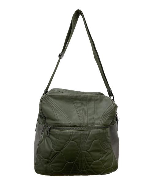 BOTTEGA VENETA（ボッテガベネタ）BOTTEGA VENETA (ボッテガベネタ) レザーショルダーバッグ オリーブの古着・服飾アイテム