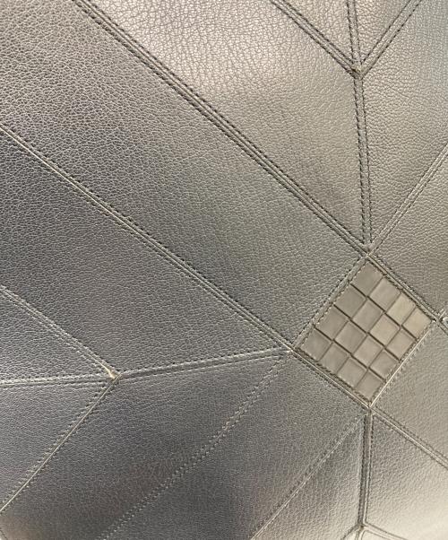 BOTTEGA VENETA（ボッテガベネタ）BOTTEGA VENETA (ボッテガベネタ) レザートートバッグ ネイビーの古着・服飾アイテム