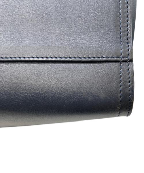 BOTTEGA VENETA（ボッテガベネタ）BOTTEGA VENETA (ボッテガベネタ) イントレチャートハンドル トートバッグ ネイビーの古着・服飾アイテム