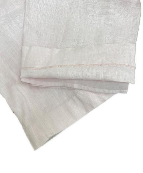 BORDERS at BALCONY（ボーダーズアットバルコニー）BORDERS at BALCONY (ボーダーズアットバルコニー) リネンワイドパンツ ピンク サイズ:38の古着・服飾アイテム