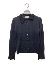 VALENTINO LES TRICOTS（ヴァレンティノ レ トリコ）の古着「ニットカーディガン」｜ブラック