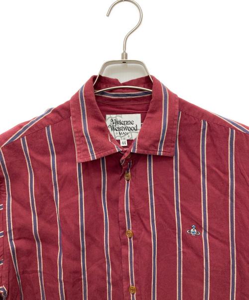 Vivienne Westwood（ヴィヴィアンウエストウッド）Vivienne Westwood (ヴィヴィアンウエストウッド) 半袖シャツ レッド サイズ:44の古着・服飾アイテム