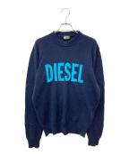 DIESELディーゼル）の古着「K-CREWNECK-OUT クルーネックニット」｜ネイビー
