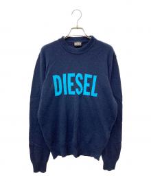 DIESEL（ディーゼル）の古着「K-CREWNECK-OUT クルーネックニット」｜ネイビー
