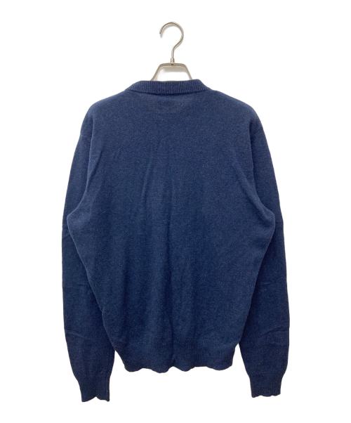 DIESEL（ディーゼル）DIESEL (ディーゼル) K-CREWNECK-OUT クルーネックニット ネイビー サイズ:Mの古着・服飾アイテム