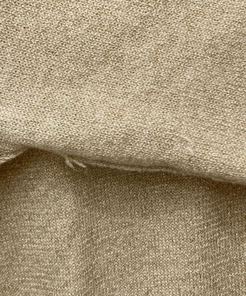 Zhor&Nema（ゾー&ネマ）Zhor&Nema (ゾー&ネマ) ラメニット ベージュ サイズ:Lの古着・服飾アイテム