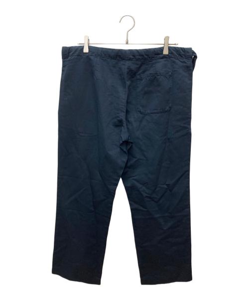 DRIES VAN NOTEN（ドリスヴァンノッテン）DRIES VAN NOTEN (ドリスヴァンノッテン) コットンリネンラップパンツ ネイビー サイズ:48の古着・服飾アイテム