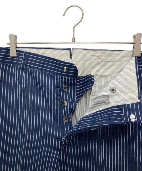 BROOKS BROTHERS（ブルックスブラザーズ）BROOKS BROTHERS (ブルックスブラザーズ) ストライプリネンパンツ ネイビー サイズ:BB2の古着・服飾アイテム