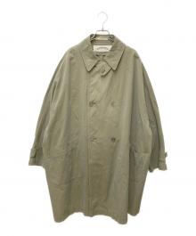 ARTS&SCIENCE（アーツアンドサイエンス）の古着「ダブルブレストトレンチコート」｜グリーン