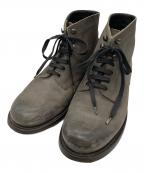BOTTEGA VENETAボッテガベネタ）の古着「レースアップブーツ」｜グレー