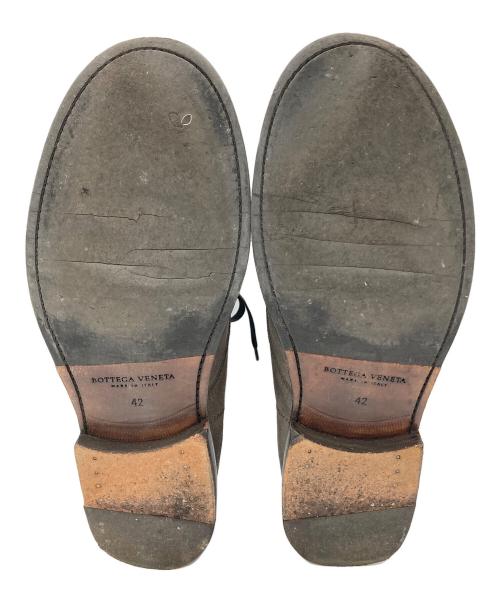 BOTTEGA VENETA（ボッテガベネタ）BOTTEGA VENETA (ボッテガベネタ) レースアップブーツ グレー サイズ:42の古着・服飾アイテム
