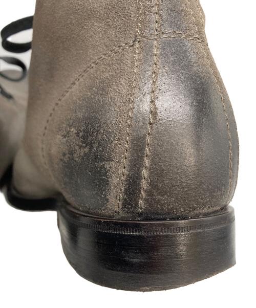 BOTTEGA VENETA（ボッテガベネタ）BOTTEGA VENETA (ボッテガベネタ) レースアップブーツ グレー サイズ:42の古着・服飾アイテム