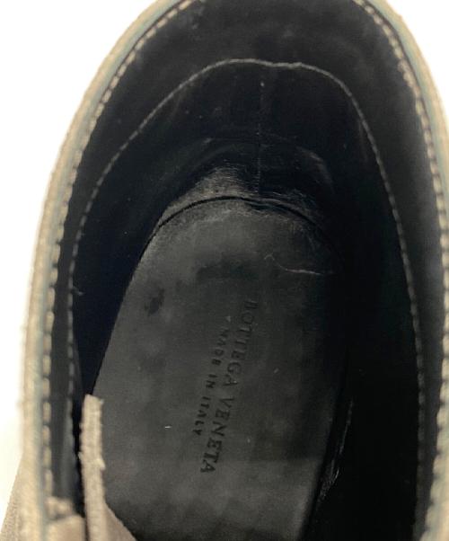 BOTTEGA VENETA（ボッテガベネタ）BOTTEGA VENETA (ボッテガベネタ) レースアップブーツ グレー サイズ:42の古着・服飾アイテム