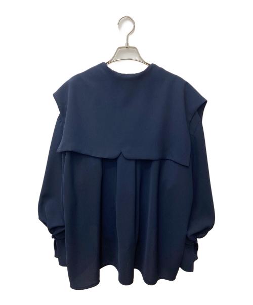 Mame Kurogouchi（マメクロゴウチ）Mame Kurogouchi (マメクロゴウチ) Sailor Collar Blouse ネイビー サイズ:1の古着・服飾アイテム