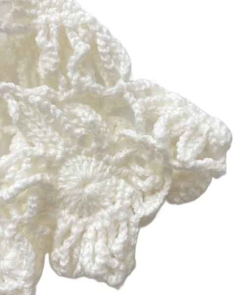 COMME des GARCONS GIRL（コムデギャルソンガール）COMME des GARCONS GIRL (コムデギャルソンガール) 半袖クロシェニット ホワイト サイズ:Sの古着・服飾アイテム