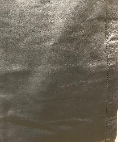 GUCCI（グッチ）GUCCI (グッチ) ラムレザーフレアパンツ ブラック サイズ:38の古着・服飾アイテム