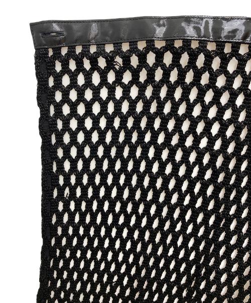 FETICO（フェティコ）FETICO (フェティコ) BELTED MESH WRAP SKIRT ブラック サイズ:Ｆの古着・服飾アイテム