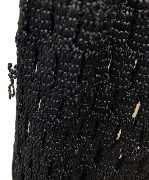 FETICO（フェティコ）FETICO (フェティコ) BELTED MESH WRAP SKIRT ブラック サイズ:Ｆの古着・服飾アイテム