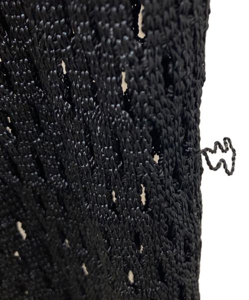 FETICO（フェティコ）FETICO (フェティコ) BELTED MESH WRAP SKIRT ブラック サイズ:Ｆの古着・服飾アイテム
