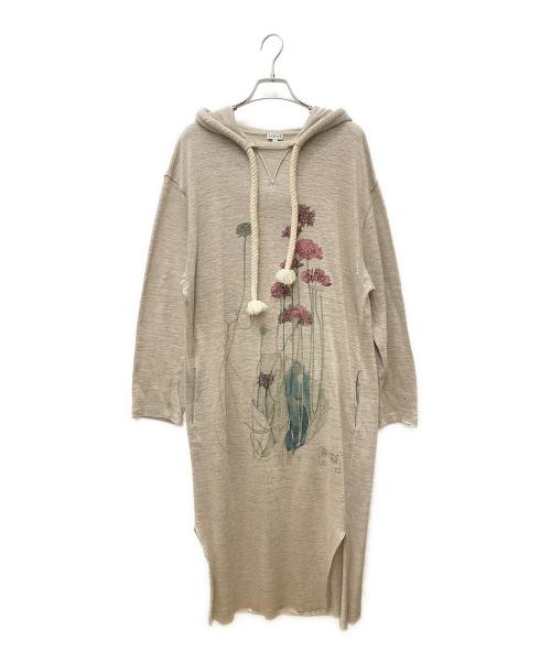LOEWE（ロエベ）LOEWE (ロエベ) リネンパーカーワンピース ベージュ サイズ:Mの古着・服飾アイテム