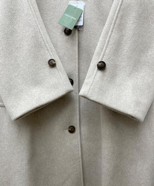 FREAK'S STORE（フリークスストア）FREAK'S STORE (フリークスストア) ビーバーロングコート/ステンカラーコート ベージュ サイズ:Ｆ 未使用品の古着・服飾アイテム