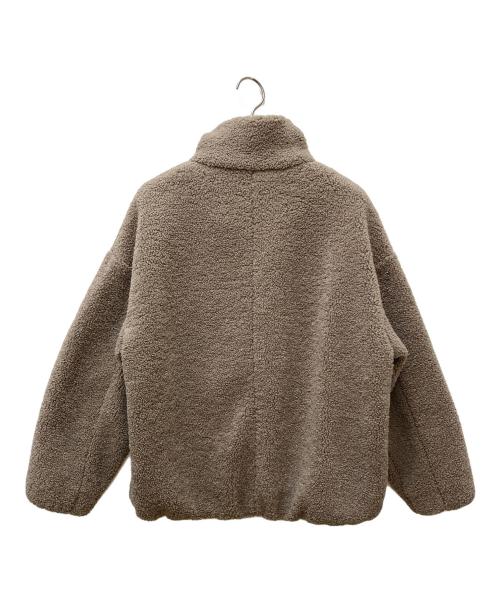 PLST（プラステ）PLST (プラステ) スタンドカラーボアブルゾン ベージュ サイズ:Mの古着・服飾アイテム