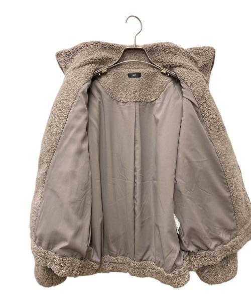PLST（プラステ）PLST (プラステ) スタンドカラーボアブルゾン ベージュ サイズ:Mの古着・服飾アイテム