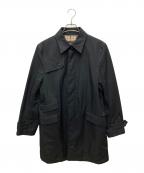 BURBERRY BLACK LABELバーバリーブラックレーベル）の古着「裏地ノヴァチェックステンカラーコート」｜ブラック