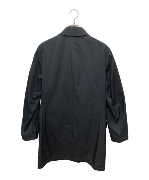 BURBERRY BLACK LABEL（バーバリーブラックレーベル）BURBERRY BLACK LABEL (バーバリーブラックレーベル) 裏地ノヴァチェックステンカラーコート ブラック サイズ:Lの古着・服飾アイテム