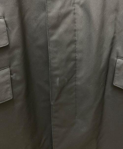 BURBERRY BLACK LABEL（バーバリーブラックレーベル）BURBERRY BLACK LABEL (バーバリーブラックレーベル) 裏地ノヴァチェックステンカラーコート ブラック サイズ:Lの古着・服飾アイテム