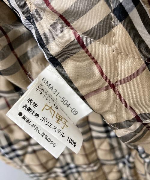 BURBERRY BLACK LABEL（バーバリーブラックレーベル）BURBERRY BLACK LABEL (バーバリーブラックレーベル) 裏地ノヴァチェックステンカラーコート ブラック サイズ:Lの古着・服飾アイテム