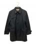 BURBERRY BLACK LABEL（バーバリーブラックレーベル）の古着「裏地ノヴァチェックステンカラーコート」｜ブラック