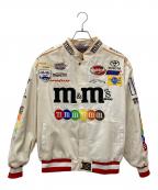 m&m'sエムアンドエムズ）の古着「レーシングジャケット」｜ベージュ
