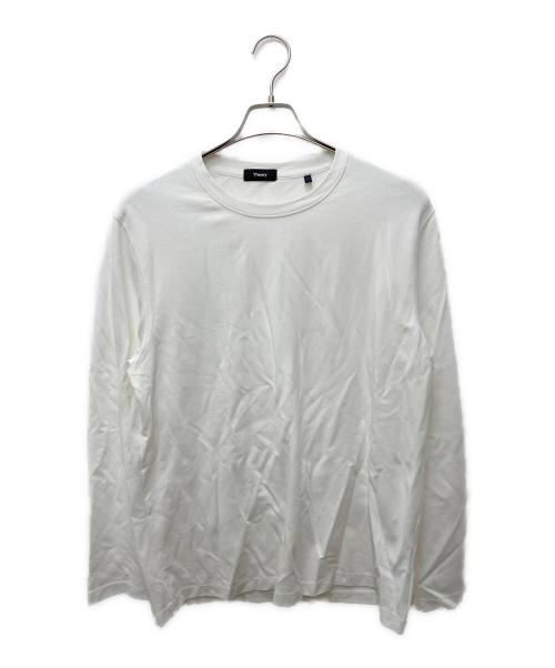 theory（セオリー）theory (セオリー) Relay Jersey Ryder Tee Longsleeve A ホワイト サイズ:Lの古着・服飾アイテム