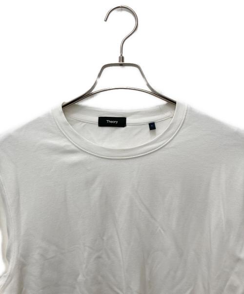theory（セオリー）theory (セオリー) Relay Jersey Ryder Tee Longsleeve A ホワイト サイズ:Lの古着・服飾アイテム