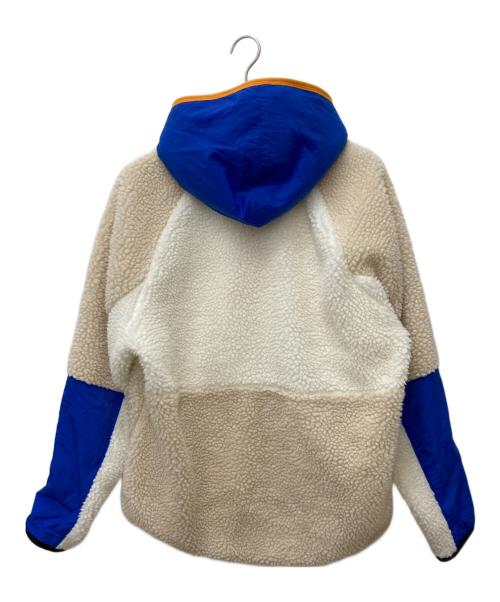 NIKE（ナイキ）NIKE (ナイキ) ハーフジップフーディ ベージュ×ブルー サイズ:XLの古着・服飾アイテム