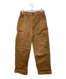 CarHartt（カーハート）の古着「ダックペインターパンツ　Washed Duck Boy's」｜ベージュ