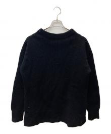 ANDERSEN-ANDERSEN（アンデルセン アンデルセン）の古着「ウールフィッシャーマンニット」｜ブラック