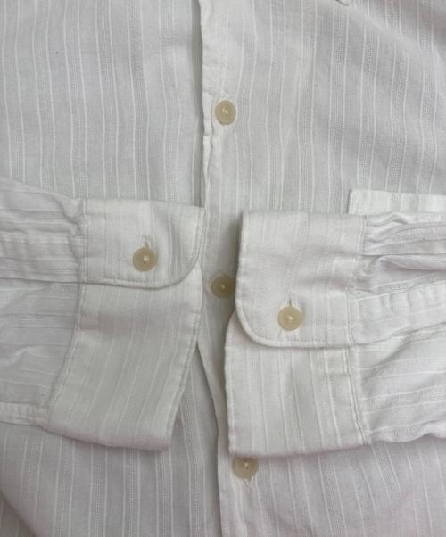 POLO RALPH LAUREN（ポロ・ラルフローレン）POLO RALPH LAUREN (ポロ・ラルフローレン) BONNARD ストライプ柄シャツ ホワイト サイズ:Lの古着・服飾アイテム