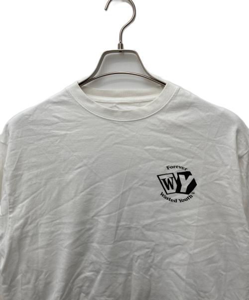 WASTED YOUTH（ウェイステッドユース）WASTED YOUTH (ウェイステッドユース) プリントカットソー ホワイト サイズ:Lの古着・服飾アイテム