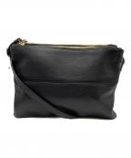 5351 pour les hommes5351プールオム）の古着「レザーショルダーバッグ」｜ブラック