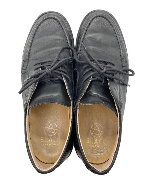 SLACK（スラック）SLACK (スラック) レザーシューズ ブラック サイズ:26㎝の古着・服飾アイテム