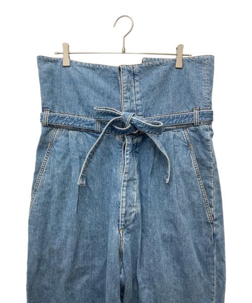 LOEWE（ロエベ）LOEWE (ロエベ) Belted Pleated Oversize Jeans インディゴ サイズ:48の古着・服飾アイテム