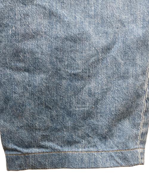 LOEWE（ロエベ）LOEWE (ロエベ) Belted Pleated Oversize Jeans インディゴ サイズ:48の古着・服飾アイテム