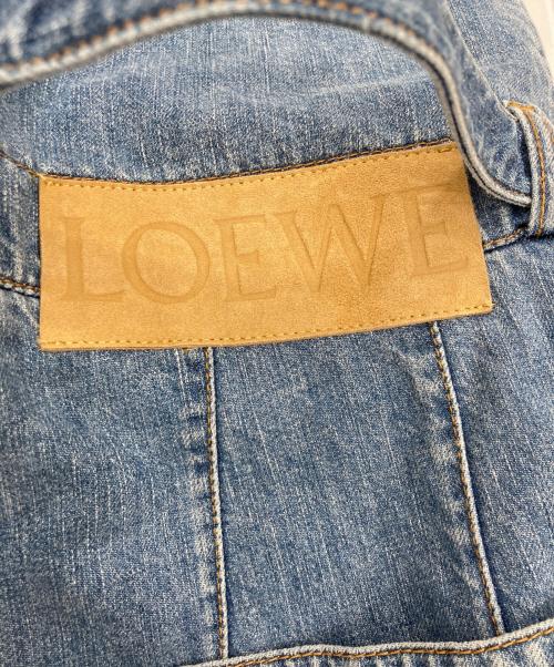LOEWE（ロエベ）LOEWE (ロエベ) Belted Pleated Oversize Jeans インディゴ サイズ:48の古着・服飾アイテム