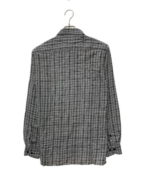 BOTTEGA VENETA（ボッテガベネタ）BOTTEGA VENETA (ボッテガベネタ) チェックシャツ グレー サイズ:39の古着・服飾アイテム